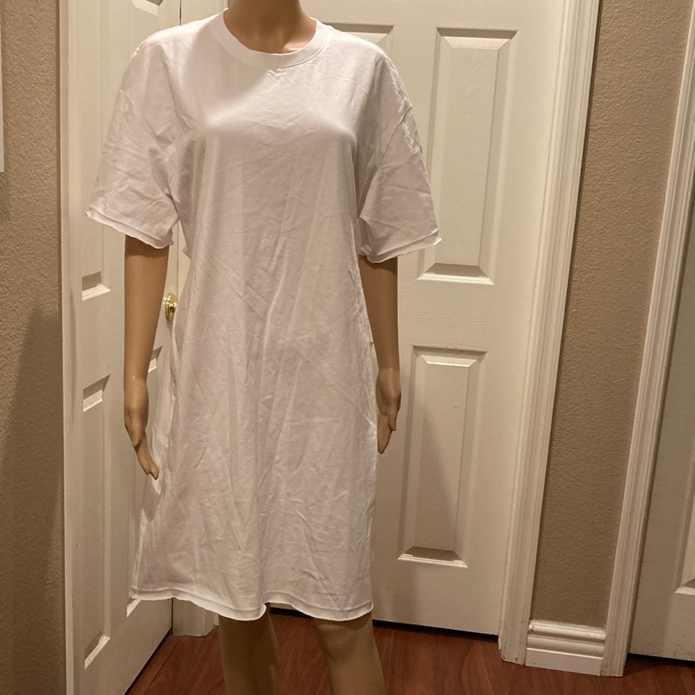 NWT H&M T-shirt White Dress